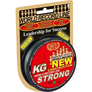 WFT KG Strong 150m 0,18mm 22kg, geflochtene Schnur Meeresschnur, Angelschnur, Geflechtschnur, Farbe:Grün
