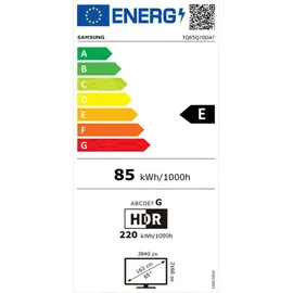 Samsung TQ65Q70DATXXC 65'' (165 cm) QLED-Fernseher 4K Ultra HD Smart-TV WLAN Schwarz