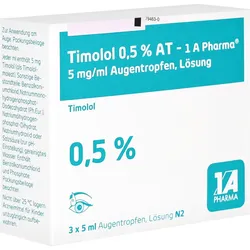 Timolol 0,5% At-1a Pharma Augentropfen 3X5 ml