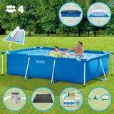 Intex – Schwimmbecken mit rechteckigem Rahmen – 260 x 160 x 65 cm – im Lieferumfang enthalten Accessoire CB97