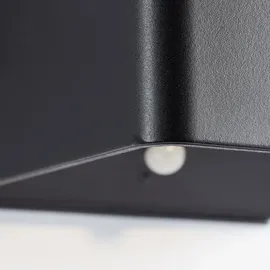 Brilliant Außenleuchte Kunststoff 10,3x8,0x10,1 cm inkl. Bewegungsmelder schwarz