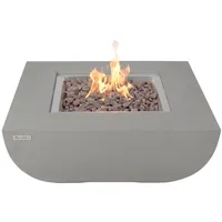 ELEMENTI Feuertisch Westport Ø 87 cm Hellgrau