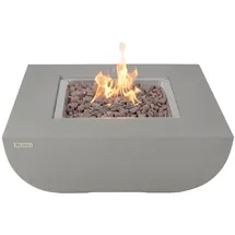 ELEMENTI Feuertisch Westport Ø 87 cm Hellgrau