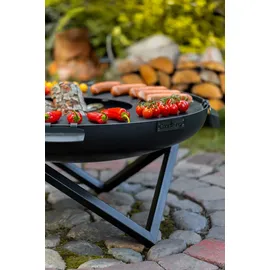 Cook King Feuerschale Santiago Ø 80 cm Schwarz