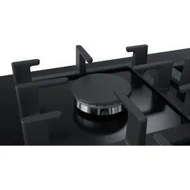 Bosch HERDSET BOSCH Einbau-Backofen Pyrolyse Hydrolyse + Gas-Kochfeld schwarz autark 60 cm