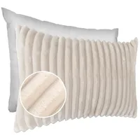 Kisska Dekokissen Kissenbezug Sofakissen Pillow Plüsch Kuschelkissen Zierkissen Cord