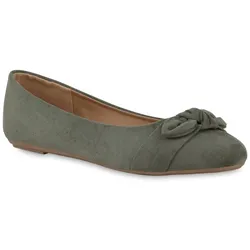 Damen Übergrößen Klassische Ballerinas in Hellblau