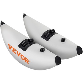 Vevor Aufblasbarer Auslegerschwimmer mit Sidekick-Armen Gepäck-Handgepäck, Weiß, 2,1-2,4 m