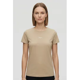 Boss T-Shirt BOSS ORANGE "Elove Embro Premium Damenmode", Damen, Gr. XL (42), rust, copper 222, Single Jersey, Obermaterial: 100% Baumwolle, unifarben, schmal normal, Rundhals, Shirts T-Shirt, mit Rundhals, Slim Fit