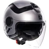 AGV Eteres Rimini, Jethelm - Matt Hellgrau/Schwarz - XS