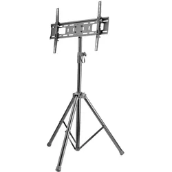 Techly Aufstellung - Stativ - für Flachbildschirm - Kunststoff, Stahl - Schwarz