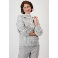 Monari Strickjacke mit Kapuze, Offwhite, 42