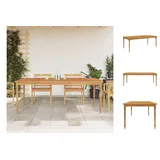 vidaXL Batavia-Tisch 200x100x75 cm Massivholz Teak