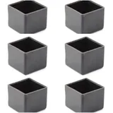 YKAFADE 8 Stück Quadratische Stuhlbeinkappen,30x30mm rutschfeste Schutzkappen Möbelfüße Pads Tischfußabdeckungen Silikon-Stuhlbein-Bodenschoner Stuhlbeine Stühle Fuß Protektoren für Hartholzböden