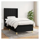vidaXL Boxspringbett 100 x 200 cm Schwarz