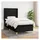 vidaXL Boxspringbett 100 x 200 cm Schwarz