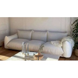 Casa Padrino Luxus Sofa Grau 255 x 96 x H. 70 cm - Wohnzimmer Sofa - Hotel Sofa - Wohnzimmer Möbel - Wohnzimmer Einrichtung - Hotel Möbel - Luxus Möbel - Luxus Einrichtung