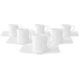 Villeroy & Boch Modern Grace Kaffeetassen mit Untertassen 170 ml, 6 x)