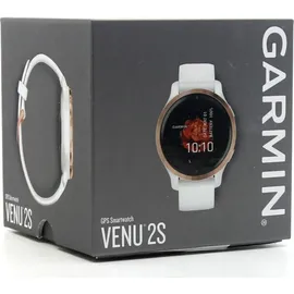 Garmin Venu 2S 40 mm Silikonarmband weiß/rosegold