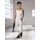 H.I.S. Damen, Relax-Caprihose beige|weiß L