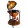 BIRENDY Riesiger Barwagen 112 x 56 cm Antikbraun
