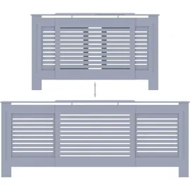 vidaXL MDF Heizkörperverkleidung Grau 205 cm