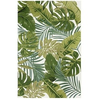 Outdoor-Teppich Kubana  (Grün/Weiß, 170 x 123 cm, 75 % Polypropylen, 25 % Polyester)