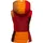 Navahoo Damen Steppweste leicht mit Abnehmbarer Kapuze Colourblocking-Stil Shadaa Multikulti Multicolour Autumn Leaves Gr. L - L