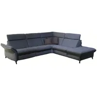 himolla Ecksofa Velden Stoff 11 Leeds Platin Grau Metallfuß Anthrazit