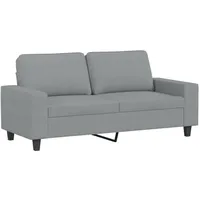 vidaXL 2-Sitzer-Sofa Hellgrau 140 cm Stoff