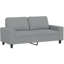 vidaXL 2-Sitzer-Sofa Hellgrau 140 cm Stoff