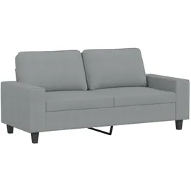 vidaXL 2-Sitzer-Sofa Hellgrau 140 cm Stoff