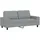vidaXL 2-Sitzer-Sofa Hellgrau 140 cm Stoff