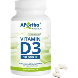 Vitamin D3 Depot 10.000 IE - 250 μg - 120 vegetarische Kapseln One Size