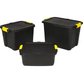 Kreher Aufbewahrungsbox TOUGH 42 l 1-tlg. Schwarz