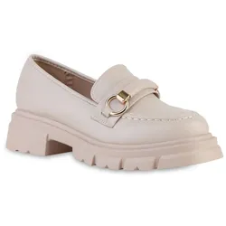 Damen Plateauschuhe in Nude