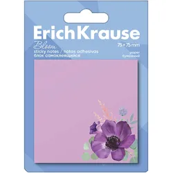 Haftnotizen 75x75mm 50 Blatt mit Blumenmotiv selbstklebende langlebige Notizzettel Klebezettel Post It Set Sticky Notes pastell lila