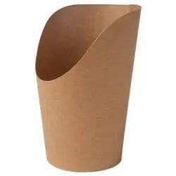 Karton-Wrap-Becher 300 ml, braun, PLA-beschichtet