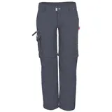 TROLLKIDS Oppland Zipp-Off-Trekkinghose Grau 140