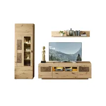 Livetastic Wandkombination Madera II ¦ holzfarben ¦ Maße (cm): B: 255 H: 201 T: 47.0