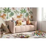 WFL GROUP Schlafsofa Lilo 120 x 86 x 101 cm Cordstoff rosa
