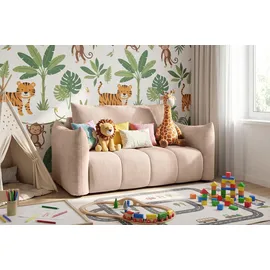 WFL GROUP Schlafsofa Lilo 120 x 86 x 101 cm Cordstoff rosa