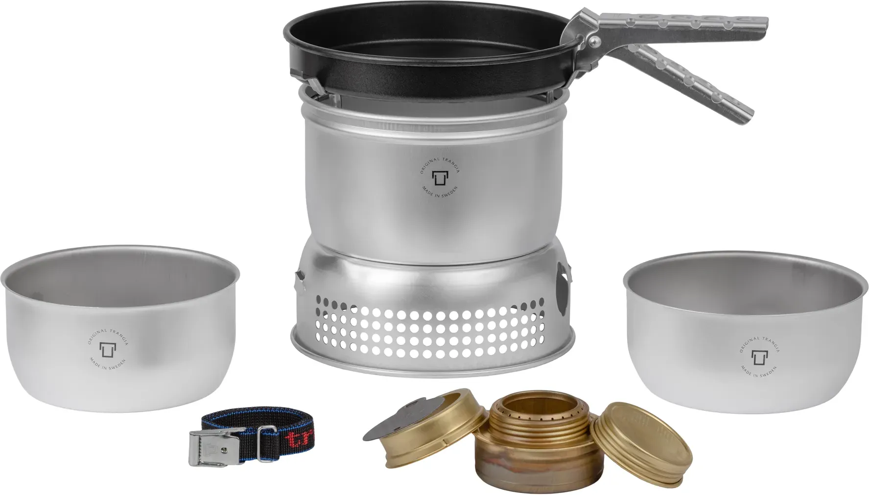 Trangia Trangiakök 27-23 UL / D Campingkochset 3- teilig mit Spiritusbrenner Set 8 grau