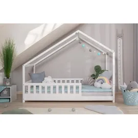 TICAA Hausbett Lou 90/100/120/140 x 200 cm Kiefer massiv