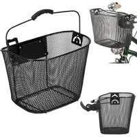 Fahrradkorb Mit Halter Vorne Abnehmbar Mit Kliksystem 25 X 33,5 Cm