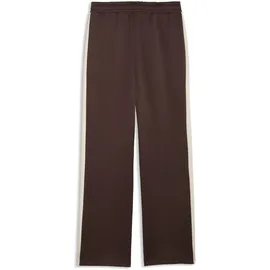 Puma Sporthose "T7 Always On Straight Trainingshose Damen", Damen, Gr. XS, Normalgrößen, chocolate braun, Obermaterial: 67% Polyester, 33% Baumwolle. Rippe: 100% Baumwolle. Seitentasche – Oben: 100% Baumwolle, unifarben, Hosen Sporthose