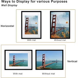 luxuskollektion Bilderrahmen A3 Holzrahmen Acrylglas Passepartout Fotos