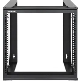 Intellinet Network Solutions Wandschrank 19" Open Frame 2 Stangen Flat Pack 9U Schwarz
