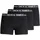 JACK & JONES Sense Boxershorts 3 Einheiten Black / Detail Black Waistband S