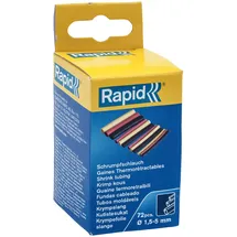 Rapid Schrumpfschlauch Set, 72 Stk., 1,5-5 mm Durchmesser